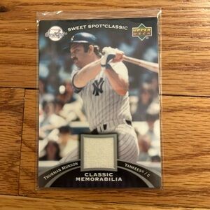 Thurman Munson Memorabilia Card